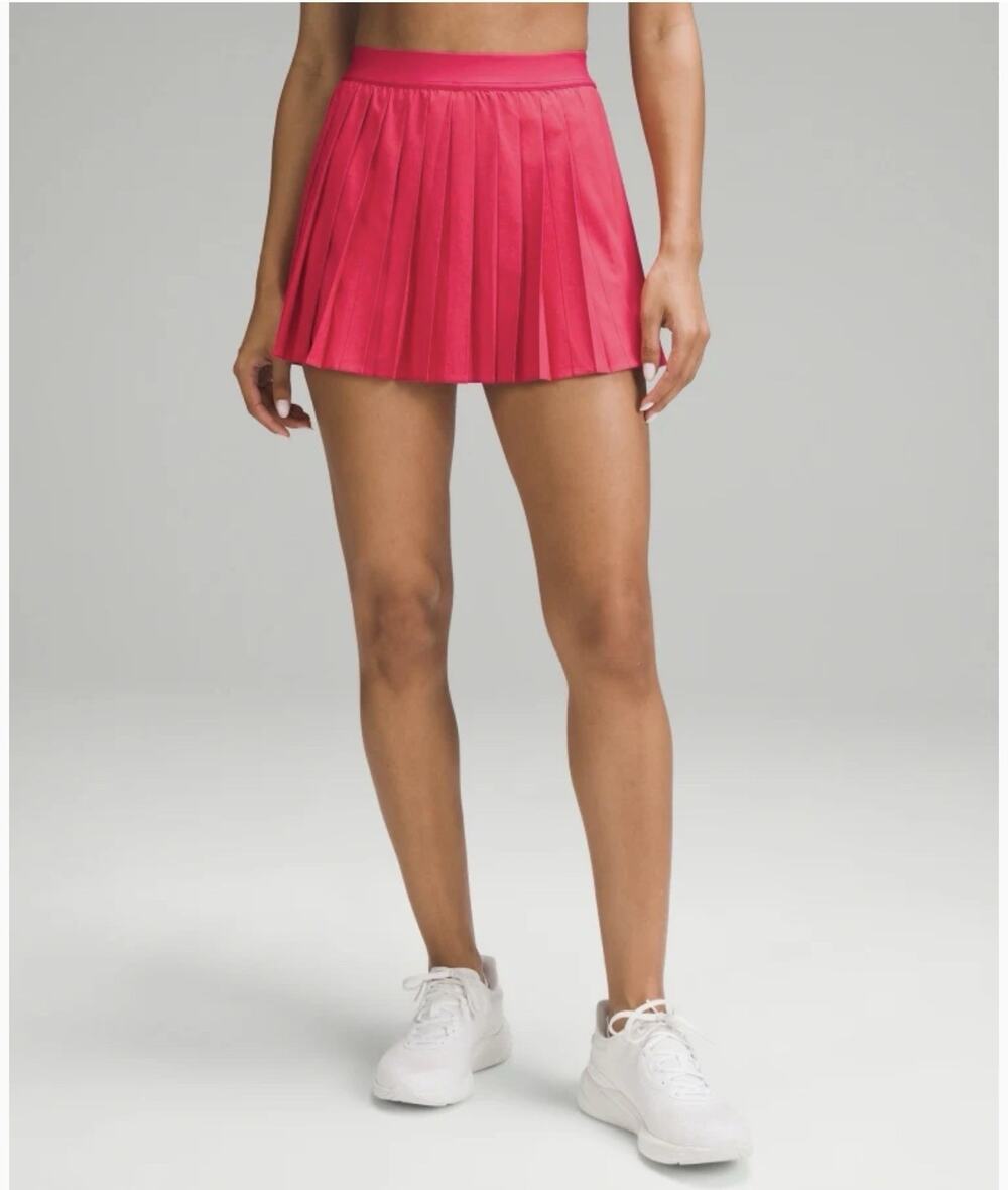 Lululemon High Rise Pleated Tennis Skirt Size 6 cherry mist Pink LW8AJYS